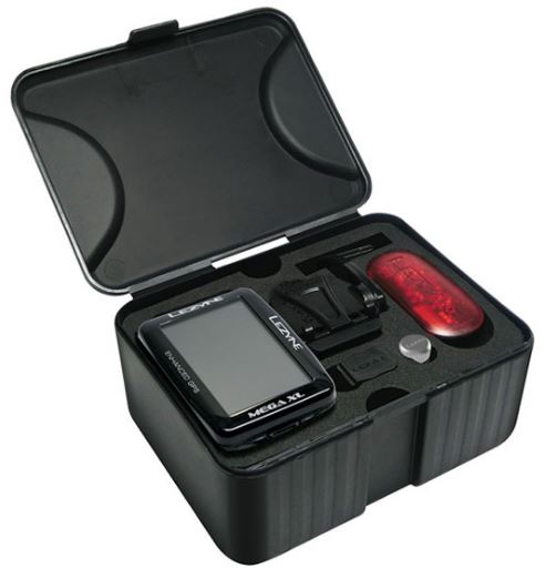 Lezyne Mega XL GPS BLK W/ SPD/Cadence & HR Sensor