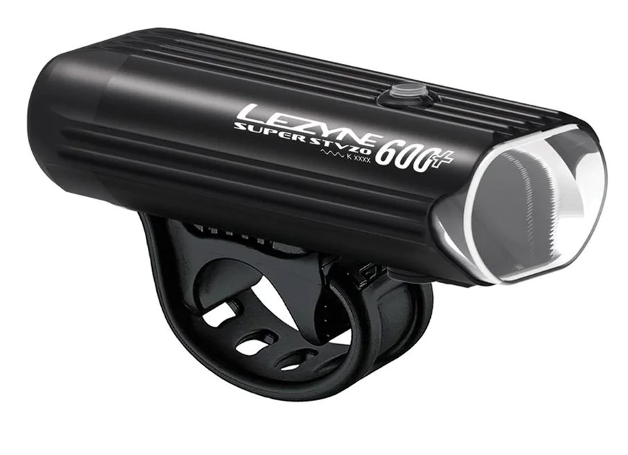 LEZYNE SUPER STVZO 600+ FRONT SATIN BLACK SATIN BLACK OneSize