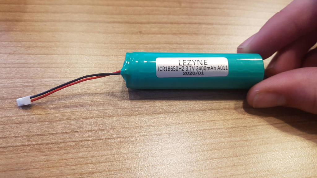 Lezyne Batterij 18650 2400 mAh Wire One Size
