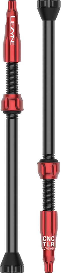 LEZYNE CNC TLR TUBELESS VALVE 80MM RED
