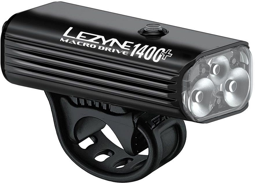 LEZYNE MACRO DRIVE 1400+ FRONT SATIN BLACK SATIN BLACK OneSize