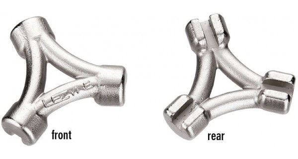 LEZYNE 3-WAY SPOKE WRENCH HI POLISH SILVER OneSize