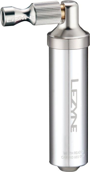 LEZYNE ALLOY DRIVE CO2 HEAD SILVER/HI GLOSS SILVER/HI GLOSS