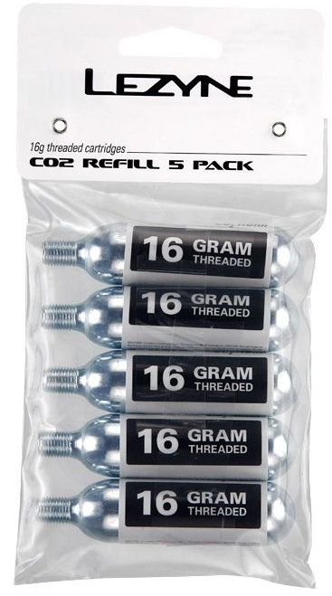 Lezyne 16G CO2 - Refill Pack Silver SILVER OneSize
